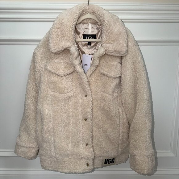 UGG Women's Frankie Sherpa Fleece Trucker Jacket - Picture 4 of 4